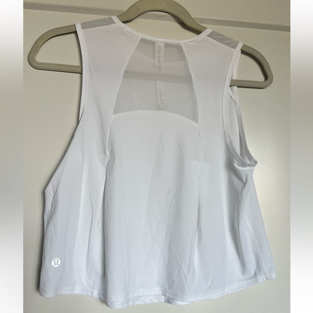 Lululemon White Sleeveless Top - Picture 2 of 3